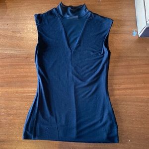 Bundle only BAILEY 44 Black Mesh Mock Neck Sleeveless Top